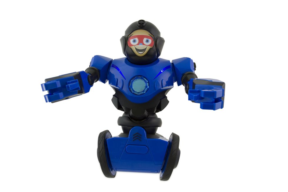 Blue, Toy, Fictional character, Technology, Electric blue, Cobalt blue, Azure, Machine, Action figure, Robot, 