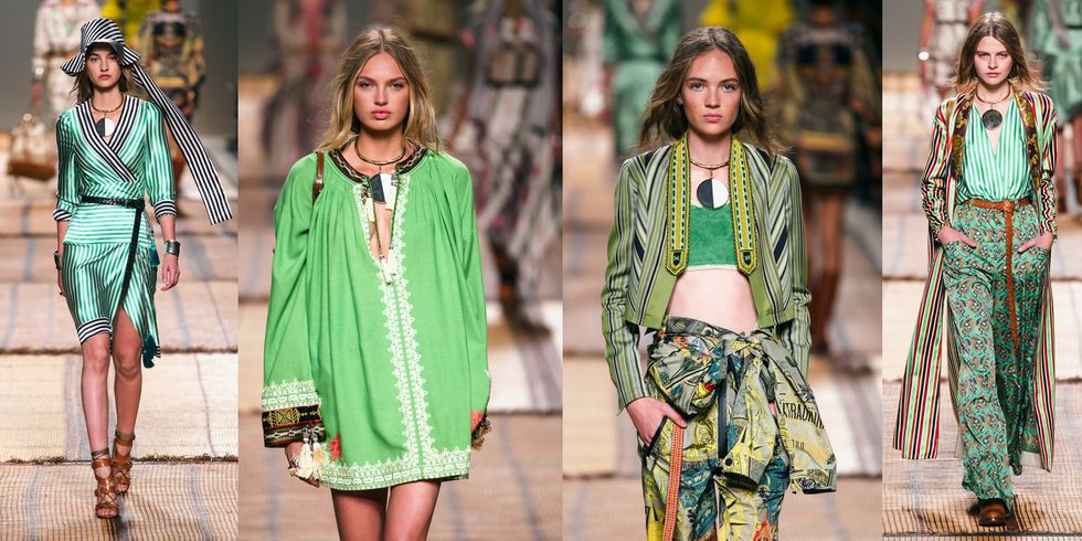 tendenza moda verde greenery