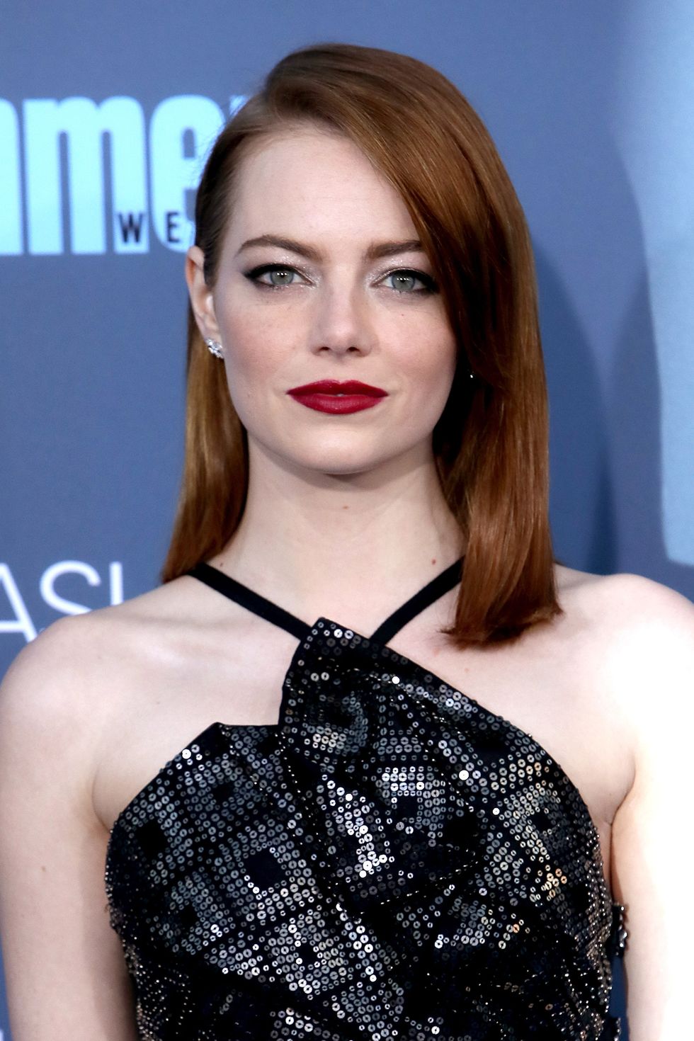 <p>Redheads can (and should) wear red lipstick—just look at&nbsp;Stone.</p>