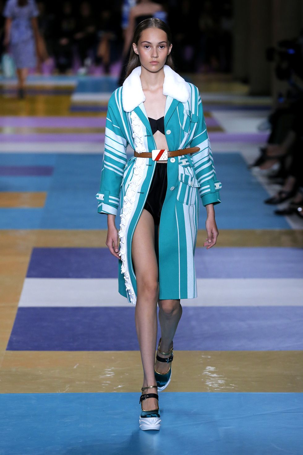<p>          Who needs a crochet coverup when you can imitate a Miu Miu model? They layered&nbsp;retro bikinis with belted&nbsp;coats in an advanced class of beach-to-brunch&nbsp;dressing. That's a thing, right?<span class="redactor-invisible-space" data-verified="redactor" data-redactor-tag="span" data-redactor-class="redactor-invisible-space"></span></p>