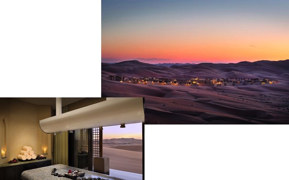 <p>Nel deserto degli Emirati Arabi, come un'oasi, appare il&nbsp;Qasr Al Sarab Desert Resort . Dotato di una spa "stellata" e trattamenti di lusso, può essere un'ottima idea per una notte da mille e una notte da regalare alla vostra metà.</p>