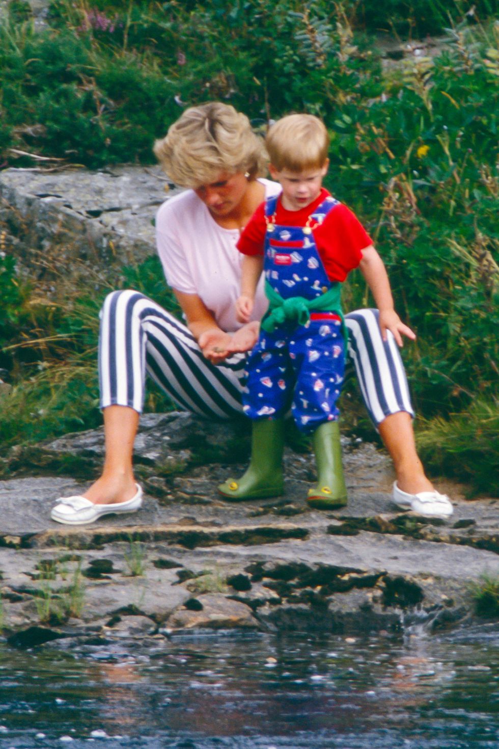 Wearing wellies before they were cool.