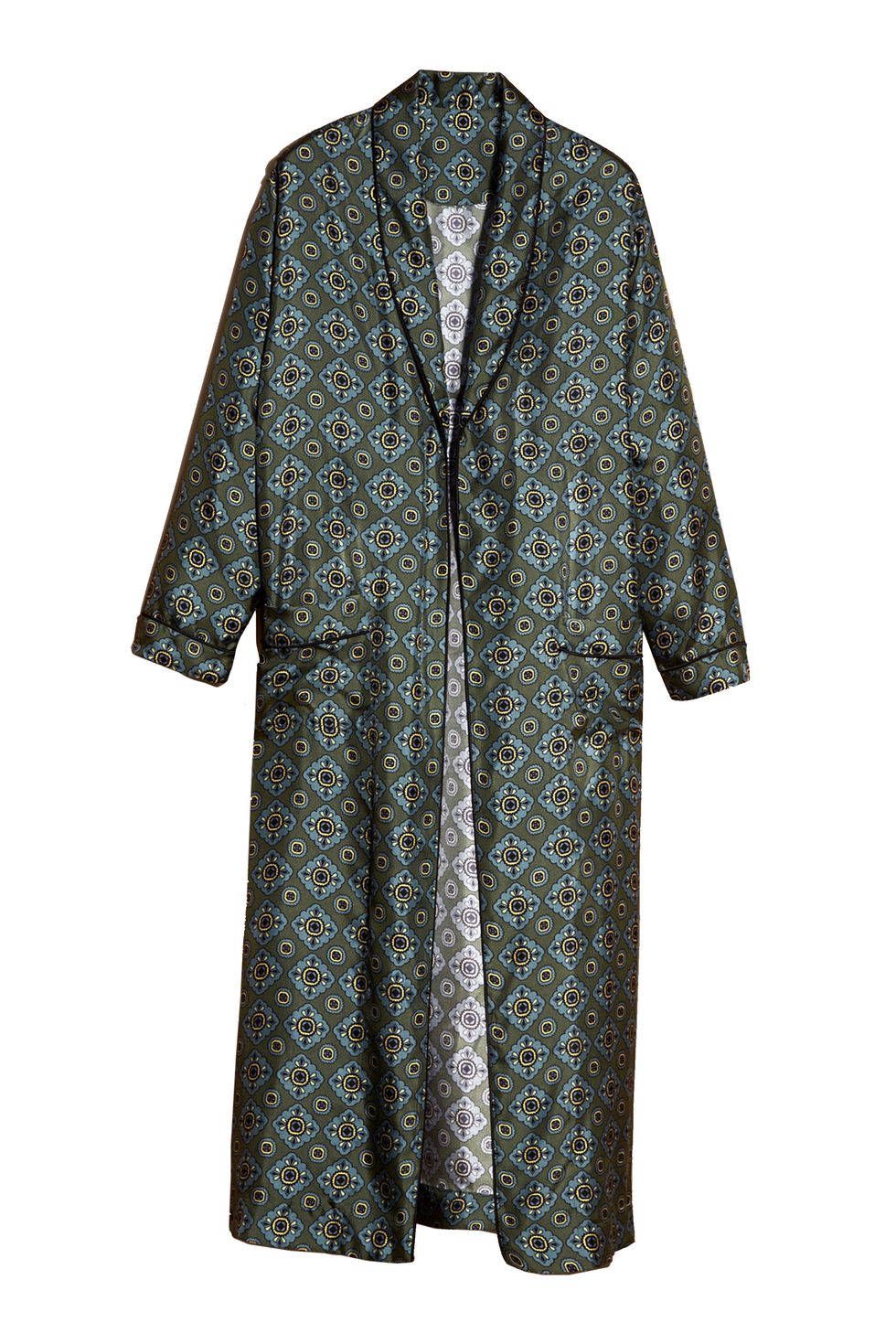 <p>
Burberry Geometric Tile Print Silk Twill Dressing Gown Coat, $1,995; <a href="https://us.burberry.com/geometric-tile-print-silk-twill-dressing-gown-coat-p45454841?search=true">burberry.com</a></p><p><span class="redactor-invisible-space" data-verified="redactor" data-redactor-tag="span" data-redactor-class="redactor-invisible-space"></span></p>