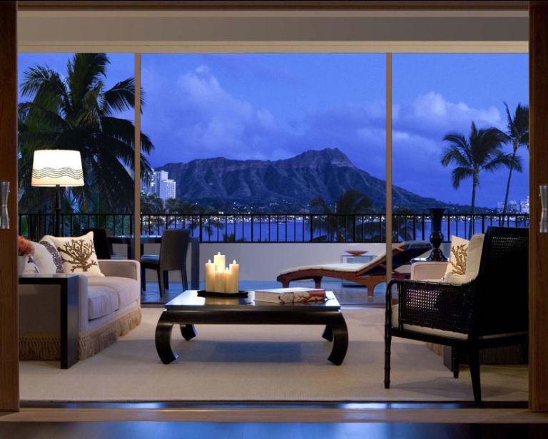 <p>The one-bedroom Vera Wang-designed Halekulani Suite occupies the second floor of Honolulu's Halekulani Hotel. The suite boasts 2,135 square feet of indoor space and 640 square feet of outdoor space<span class="redactor-invisible-space"> on a gorgeous oceanfront deck. The Asian-influenced design<span class="redactor-invisible-space"> of the room also comes with a master bath, dining room, personal butler and airport limousine services. </span></span></p><p><span class="redactor-invisible-space"><span class="redactor-invisible-space"><em>The Halekulani Hotel, for more information and bookings, <a href="http://www.virtuoso.com/hotels/6163848/halekulani?search=halekulani&mode=Gts#.Vh61sLRVikr" target="_blank">virtuoso.com</a>. </em></span></span></p>