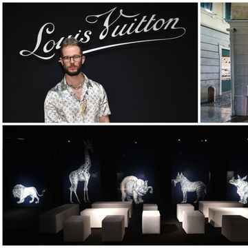 Paolo Stella all'opening Louis Vuitton