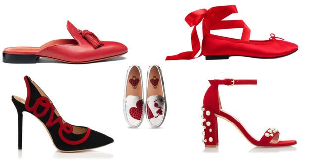 Footwear, Red, Carmine, Fashion, Maroon, Tan, Dancing shoe, Material property, Dress shoe, Fashion design, 