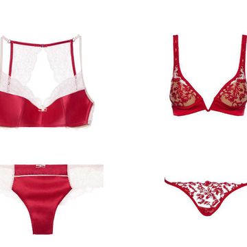 Red, White, Carmine, Undergarment, Brassiere, Lingerie, Lingerie top, Body jewelry, Briefs, Swimsuit bottom, 