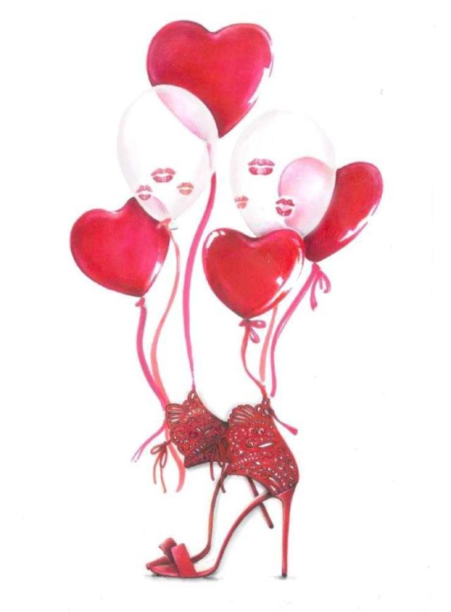 Regalo-San-Valentino-scarpe-CASADEI - Sketch Valentine Day - 2017