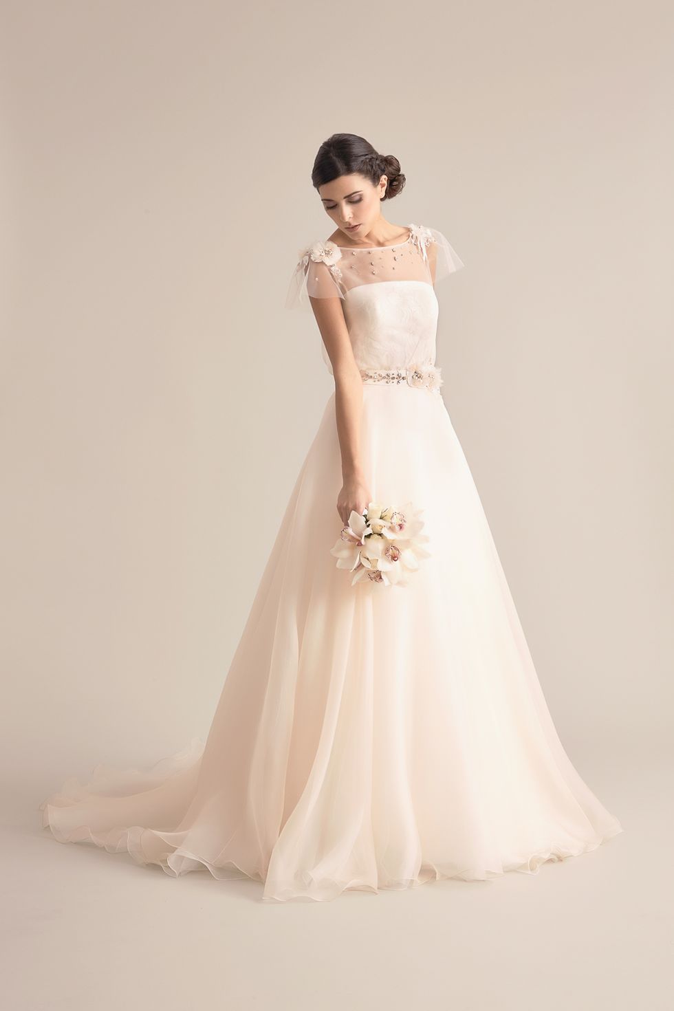 Clothing, Dress, Sleeve, Shoulder, Textile, Photograph, Gown, Bridal clothing, Wedding dress, Formal wear, 
