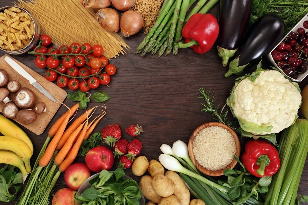 Food, Vegan nutrition, Produce, Local food, Whole food, Natural foods, Food group, Root vegetable, Ingredient, Vegetable, 