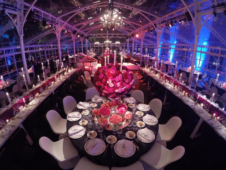 Lighting, Pink, Function hall, Magenta, Decoration, Purple, Hall, Banquet, Chair, Linens, 