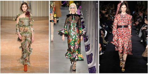 vestiti a fiori moda 2017 milano fashion week