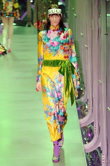 vestiti a fiori moda 2017 milano fashion week