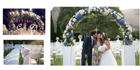 Blue, Petal, Event, Coat, Photograph, Outerwear, Bridal clothing, Dress, Wedding dress, Suit, 
