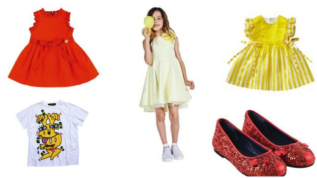 Clothing, Dress, Day dress, Yellow, Footwear, Fashion, Cocktail dress, Costume, Shoe, A-line, 
