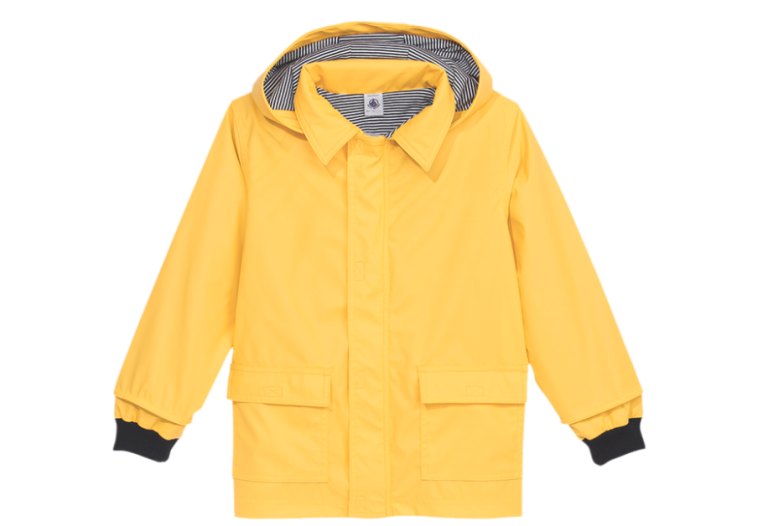 Clothing, Outerwear, Yellow, Jacket, Hood, Sleeve, Raincoat, Coat, Parka, Font, 
