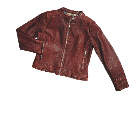 Clothing, Jacket, Leather, Outerwear, Leather jacket, Brown, Sleeve, Maroon, Textile, Top, 