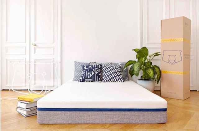 Bed, Furniture, Bedroom, Mattress, Bed frame, Bed sheet, Room, Property, Product, Interior design, 