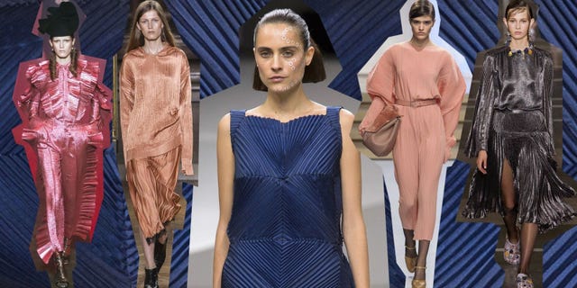 moda primavera estate 2017, vestiti plissettati