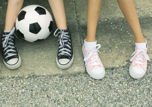 Footwear, Shoe, Ball, Green, Football, Human leg, Soccer ball, White, Ball, Fashion, 