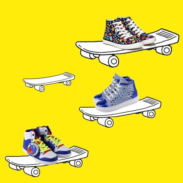 Footwear, Skateboarding Equipment, Skateboard, Shoe, Sports equipment, Design, Font, Roller skates, Vehicle, Recreation, 