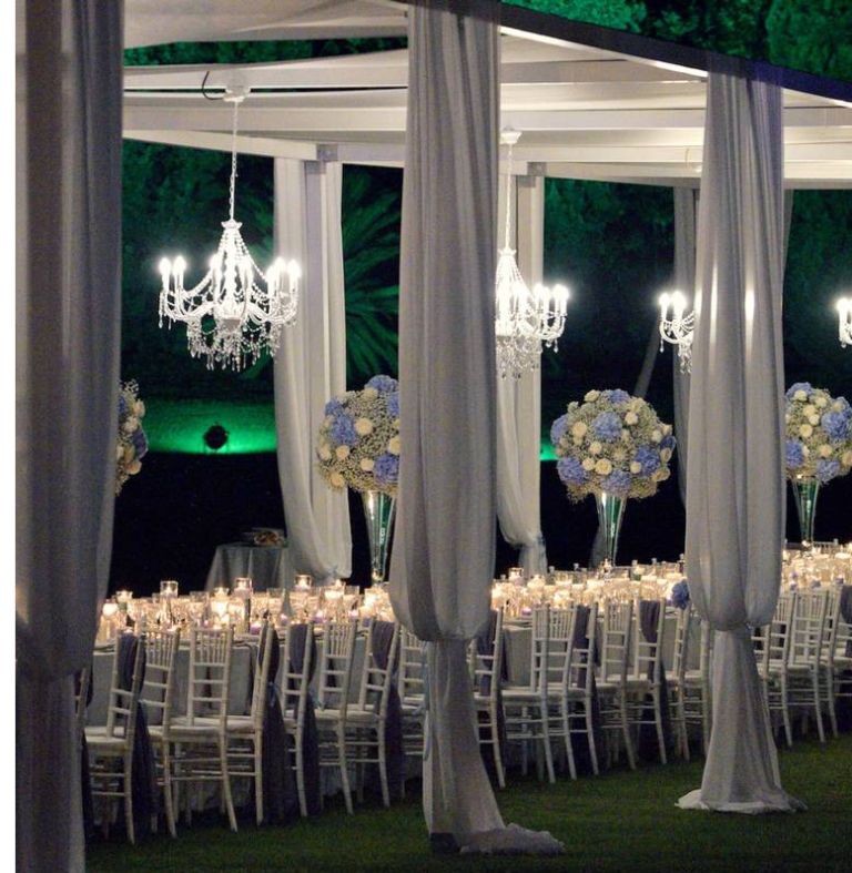 Decoration, Green, Chiavari chair, Turquoise, Lighting, Chair, Wedding reception, Tree, Event, Aisle, 