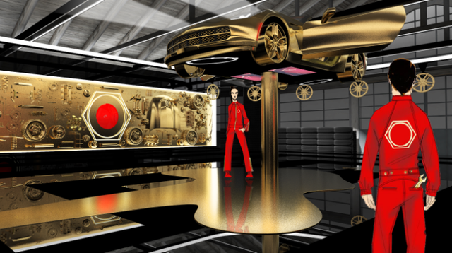 Automotive design, Brass instrument, Luxury vehicle, Concept car, Home appliance, Machine, Personal luxury car, Overall, Kit car, Sports car, 