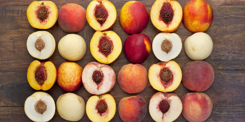 Peach, Food, Fruit, Nectarines, Superfood, Plant, Natural foods, Produce, Nectarine, European plum, 