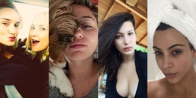 I selfie delle celeb senza trucco su Instagram