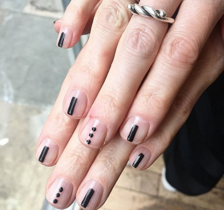 Monochrome nails, 23 February 2017