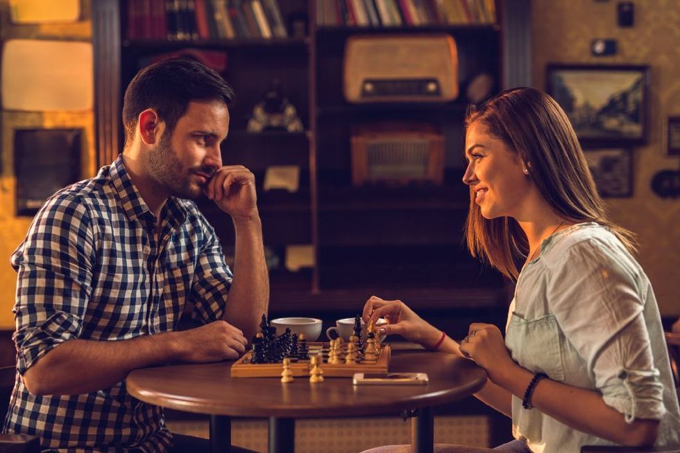 Games, Chess, Indoor games and sports, Board game, Conversation, Chessboard, Recreation, Fun, Tabletop game, Interaction, 