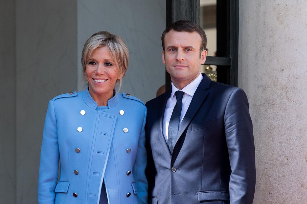 Il look in prestito di Brigitte Macron
