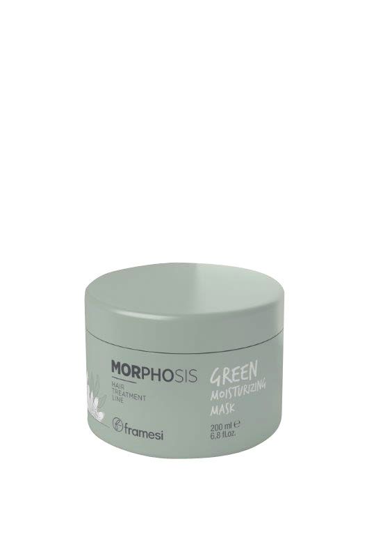 Impacco nutriente con oli ed estratti vegetali: Morphosis Green Moisturizing Mask di Framesi (€23,50 dal parrucchiere)