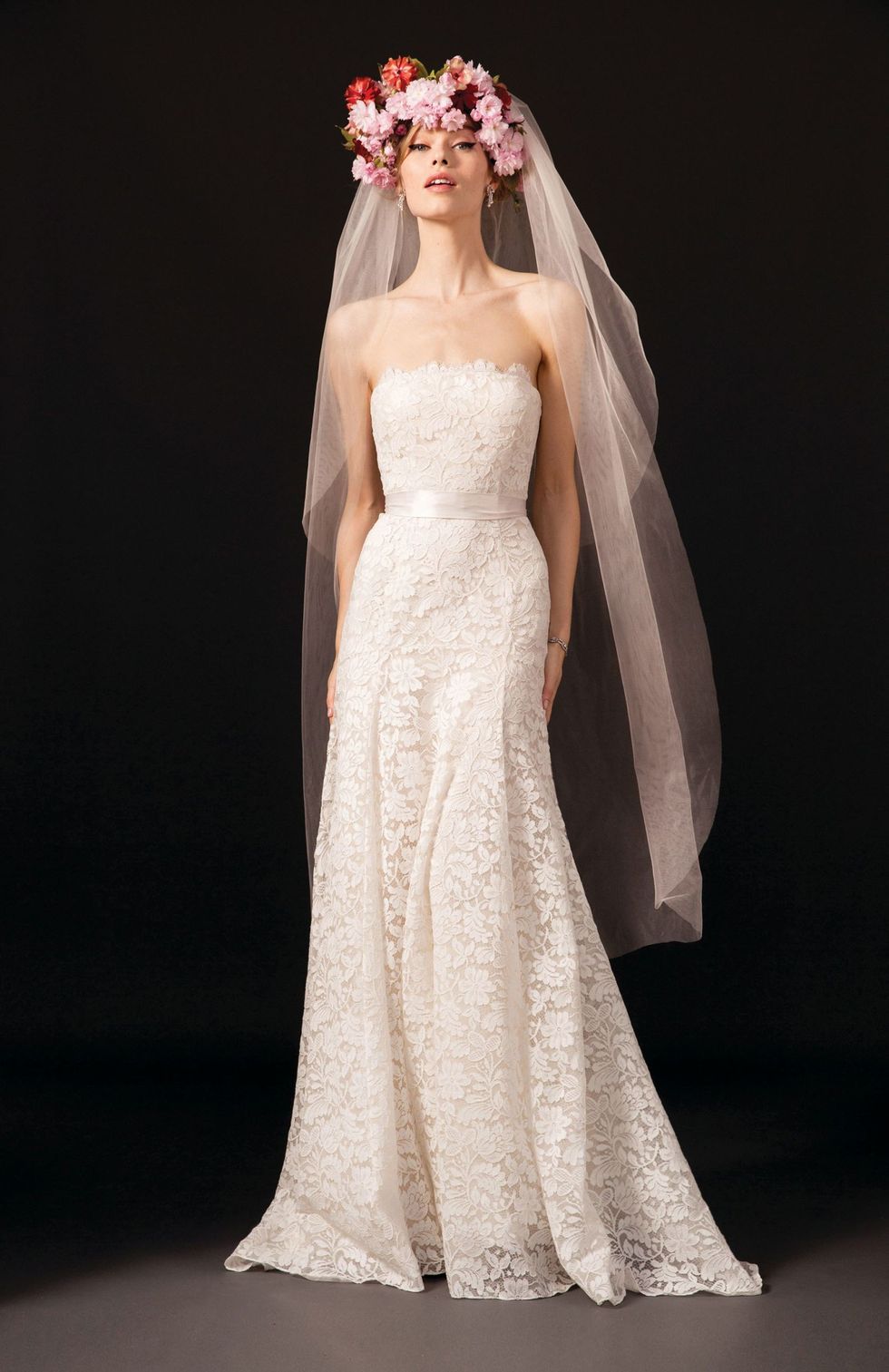 Clothing, Bridal clothing, Sleeve, Dress, Shoulder, Bridal veil, Textile, Veil, Photograph, White, 