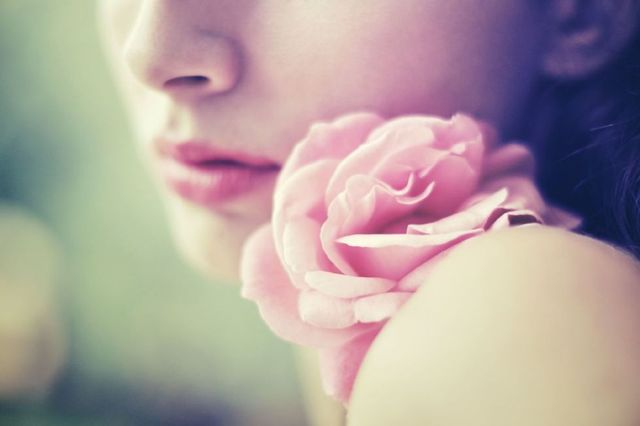 Pink, Lip, Flower, Petal, Garden roses, Beauty, Skin, Rose, Nose, Cheek, 