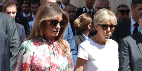 La battaglia di stile tra Melania Trump e Brigitte Macron