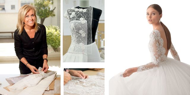 Wedding dress, Clothing, Dress, Gown, Bridal clothing, Lace, Shoulder, Neck, Bride, Bridal party dress, 