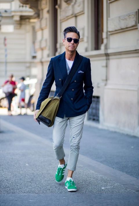 Зеленые кроссовки мужские с чем носить