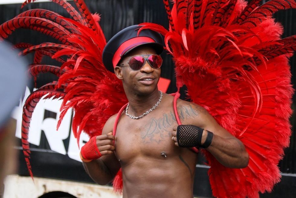 Carnival, Samba, Festival, Public event, Parade, Event, Barechested, Muscle, Chest, Flesh, 