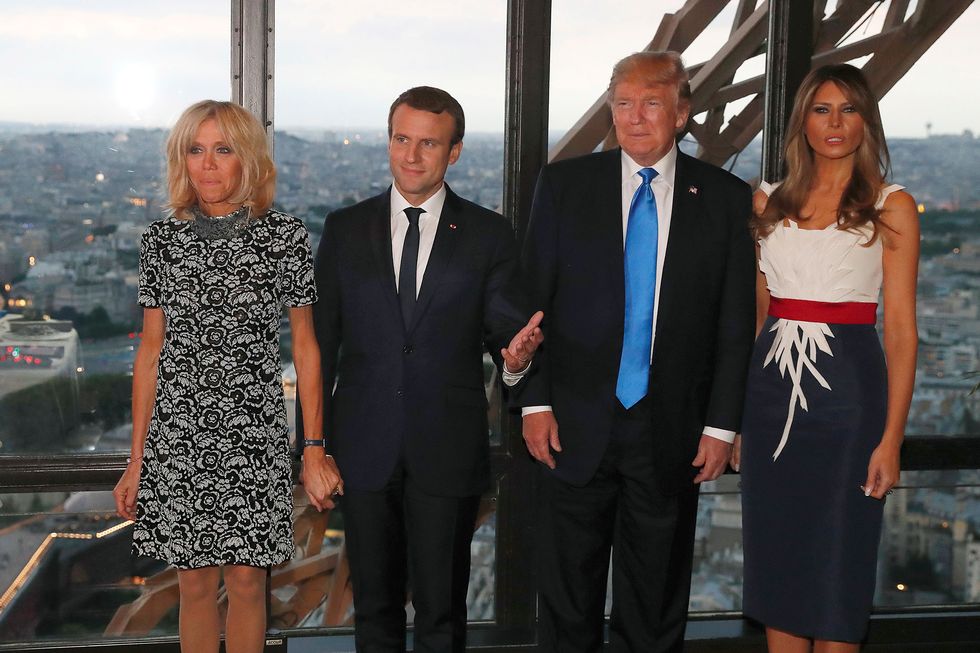 Brigitte Macron Melania Trump look