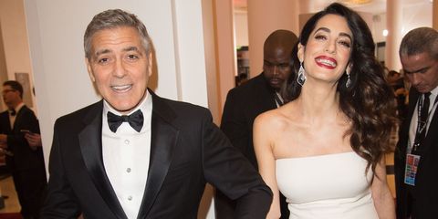 George Clooney e Amal genitori