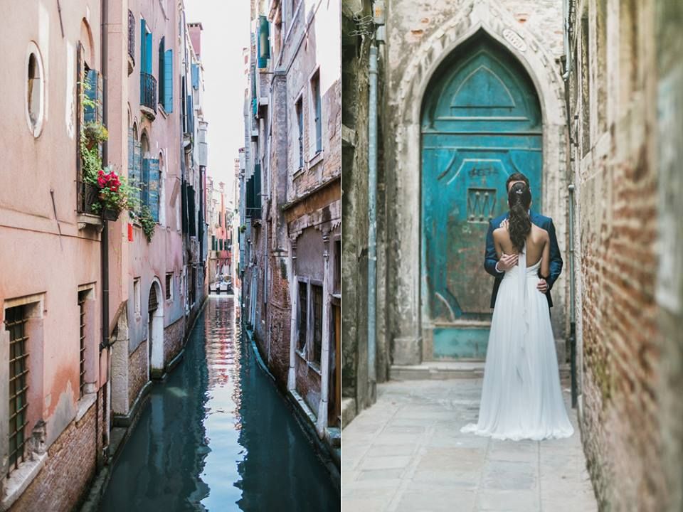 Photograph, Blue, Turquoise, Bride, Aqua, Dress, Waterway, Alley, Architecture, Ceremony, 