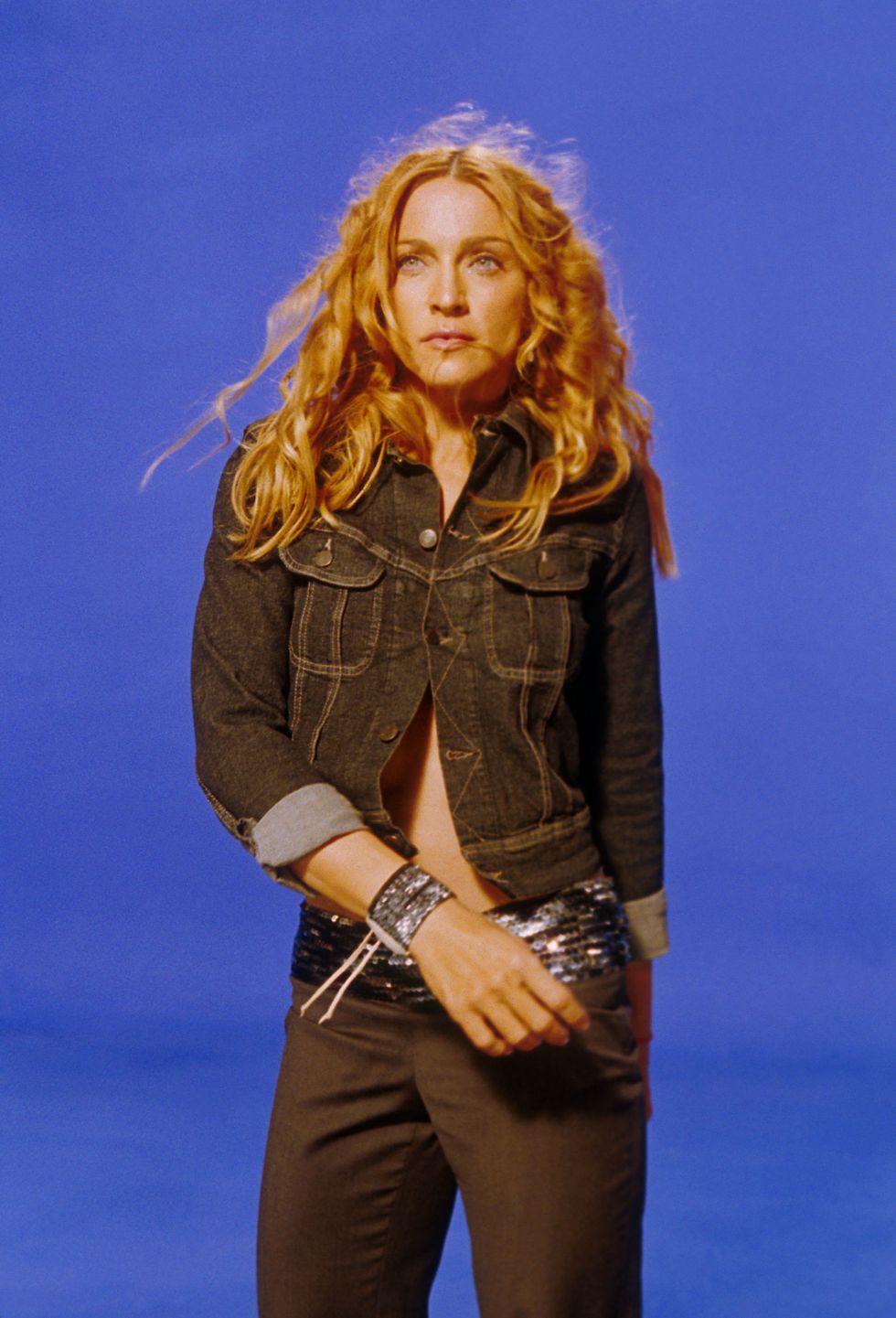 Madonna on the set of her 'Ray of Light' video. Photo by Frank Micelotta/ImageDirect. 1998*** SPECIAL RATES APPLY ***