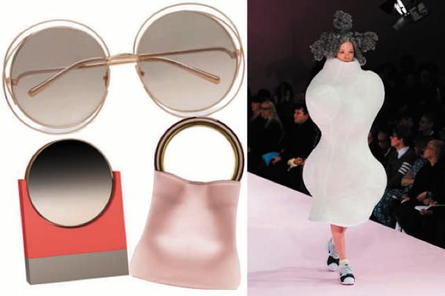 Eyewear, Sunglasses, Glasses, Pink, Fashion, Dress, Vision care, Neck, Fashion accessory, Shoe, 
