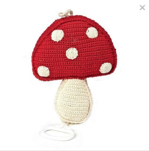 Mushroom, Red, Design, Pattern, Baby toys, Crochet, Wool, 