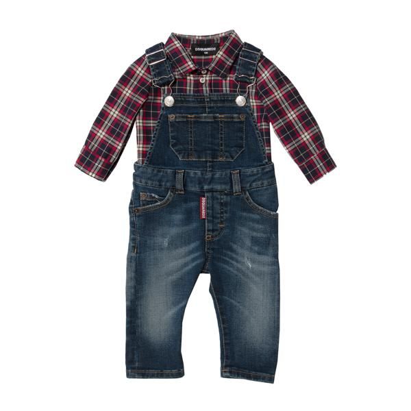 Clothing, Plaid, Denim, Jeans, Product, Pattern, Blue, Sleeve, Textile, Overall, 