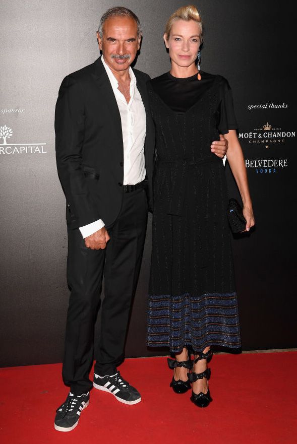 Stefania Rocca al Festival Del Cinema di Venezia col marito Carlo Capasa, fratello di Ennio Capasa, ex direttori di Costume National