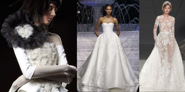 Gown, Wedding dress, Fashion model, Clothing, Dress, Bridal clothing, Shoulder, Fashion, Haute couture, Bridal party dress, 
