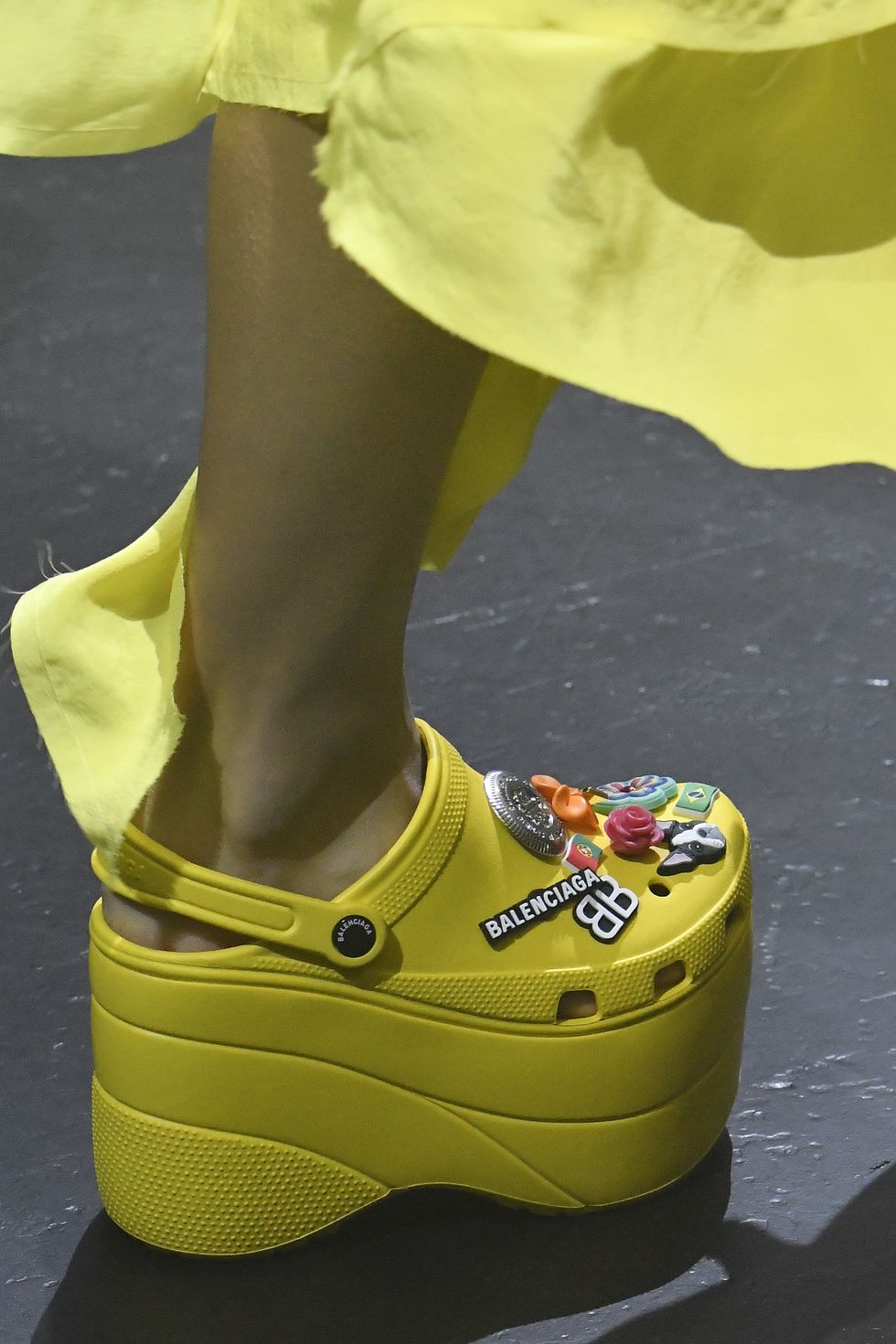 Footwear, Yellow, Shoe, Outdoor shoe, 