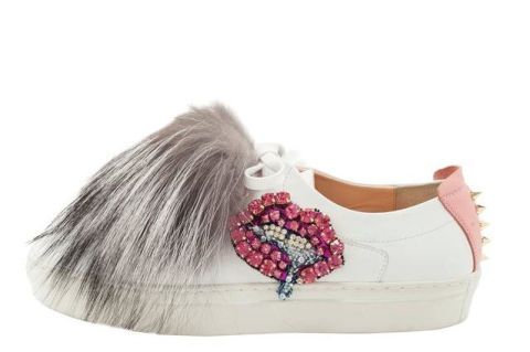 Footwear, White, Shoe, Pink, Product, Beige, Sneakers, Magenta, Fur, Fashion accessory, 